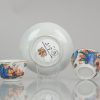 0615 Very rare Amsterdam Bont Tea bowl with a Kakiemon scene. - Image 3