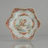 0653 An 18th century pattipan. Chine de commande with a sheep shepperd
