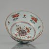 0661 Lovely Amsterdam Bont bowl with a rare scene of of flowers in famille rose - Image 3