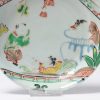0776 A rare polychrome 17th c South Chinese dish with Sima Guang scene - Image 5