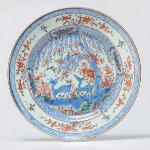0791 A Qianlong period Amsterdam Bont Deers plate on a Chinese original