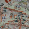 0795 A 18th c mandarin pallette plate with a nice procession scene Qianlong - Image 10