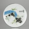 0695 A PRoC 20th century delicately painted and large Chinese charger. With calligraphy and mark.