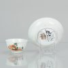 0678 A lovely Qianlong landscape tea set, bowl and dish - Image 3