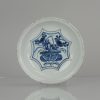 0628 A Chinese porcelain kraak plate with a flower basket