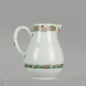 0591 Undecorated famille verte Chinese creamer. Lovely Quality.