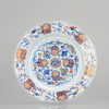 0717 A Kangxi period dish in imari Enamels with pomegranates.