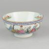0304 Amsterdams Bont Bowl (clobbered). Blue and white china, decorated in Europe. This bowl is decorated with an example of 'The Music Party' in which a seated singer is accompained by two musicians, a cellist and a harpist. - Image 6