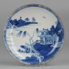 0362 Lovely landscape plate. Age: 1730-1740 Yongzheng / Qianlong period