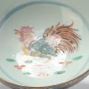 0830 Antique Chinese Porcelain bowl with a very Rare Famille Rose Amsterdam Bont decoration Rooster - Image 4