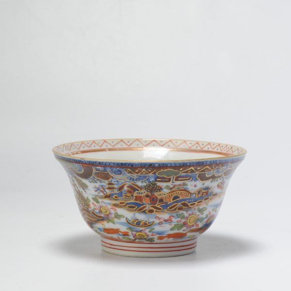 0847 Antique Chinese Porcelain Qianlong Bowl Clobbered in the 19th century - Image 8