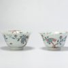 0853 & 0854 Antique Chinese porcelain Amsterdams Bont Kakiemon Parrot bowl blue and white china - Image 9