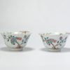 0853 & 0854 Antique Chinese porcelain Amsterdams Bont Kakiemon Parrot bowl blue and white china - Image 8