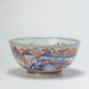 0858 Antique Chinese Porcelain bowl with an Amsterdam Bont decoration with a landscape