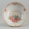0333. Amsterdams Bont bowl. blue and white china, decorated in Europe. Original bowl has a blue white flower and border decoration - Image 2