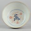 0310. Amsterdams Bont bowl. blue and white china, decorated in Europe. The original bowl has an underglaze blue flower pattern, made in China. - Image 3