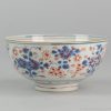 0310. Amsterdams Bont bowl. blue and white china, decorated in Europe. The original bowl has an underglaze blue flower pattern, made in China. - Image 5