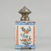 0503. A Kangxi Tea caddy Amsterdam Bont Kakiemon Style with flowers and bird. - Image 3