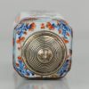 0503. A Kangxi Tea caddy Amsterdam Bont Kakiemon Style with flowers and bird. - Image 5