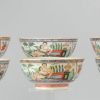0435 to 0440. Amsterdams Bont bowls set. 6 bowls with very rare scene of Venus and Puti. A mythological scene.