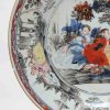 0259. Very rare Amsterdam Bont Grisaille plate. Underglaze in blue with flowers. Overpainted in lots of black, red yellow and blue. - Image 6