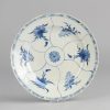 0218 Lovely plate decorated with different flower decoration in a nice pattern.