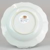 0190. Very nicely decorated Blue & white lobbed plate. Scene of flowers. - Image 3