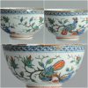 0076 Parrots in nicely painted Kakiemon style. Painted in holland on CHinese porcelain.