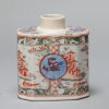 0876 ca 1730 Yongzheng Verte teacaddy. Very nice version of Amsterdam Bont - Image 8