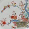 0884 Birds in nicely painted Kakiemon style. Painted in Holland on a CHinese porcelain plate - Image 7