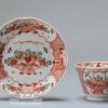 0871 A lovely Tea bowl. Painted in Europe on a Chinese blank. Amsterdam Bont