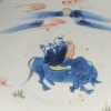 1048 A Chinese porcelain Ming Ko Akae dish with Ox Boy playing flute - Image 6