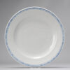 1073 A nice 18th c dish  with overglaze blue and Anhua. Chinese Yongzheng