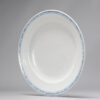 1073 A nice 18th c dish  with overglaze blue and Anhua. Chinese Yongzheng - Image 3