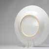 1073 A nice 18th c dish  with overglaze blue and Anhua. Chinese Yongzheng - Image 7
