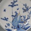 0759 Lovely cobalt blue plate and gold Kangxi Three friends of winter plate Very much in Ming style - Image 4