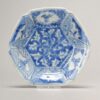 1099 A Chinese porcelain Ming Blue and White Kosometsuke dish with figures and flowers