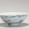 1185 A Chinese porcelain Ming Blue and White bowl with Xieyi Landscape - Image 13