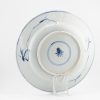 1328 Lovely cobalt blue plate with Literatus. Very much in Ming style on the rim and base - Image 9