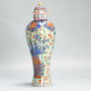 1356 Antique 17th C Chinese Kangxi Lidded Vase. Redecorated in Europe. Most Likely in the UK around 1780-1830 - Image 9