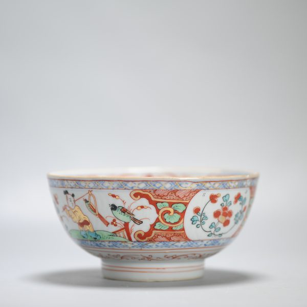 1446 Antique Ca 1720-1740 Blue and White Chinese Bowl Redecorated in Holland. Amsterdam Bont - Image 13