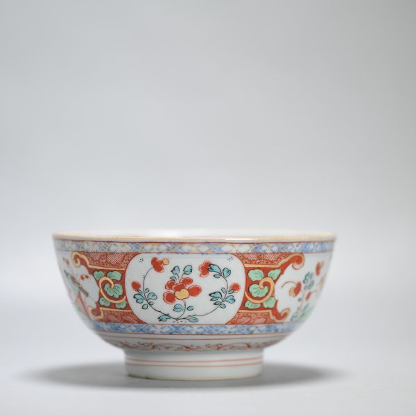 1446 Antique Ca 1720-1740 Blue and White Chinese Bowl Redecorated in Holland. Amsterdam Bont - Image 5