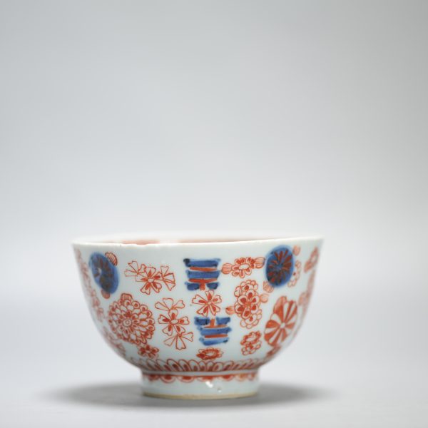 1449 Antique Ca 1720-1740 Blue and White Chinese Bowl Redecorated in London. Amsterdam Bont - Image 10
