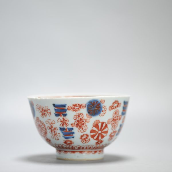 1449 Antique Ca 1720-1740 Blue and White Chinese Bowl Redecorated in London. Amsterdam Bont - Image 9