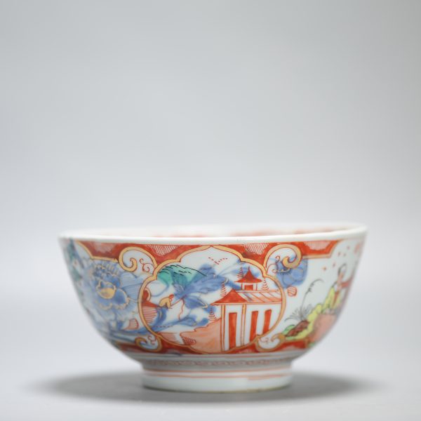 1447 Antique Ca 1720-1740 Blue and White Chinese Bowl Redecorated in Holland. Amsterdam Bont - Image 15