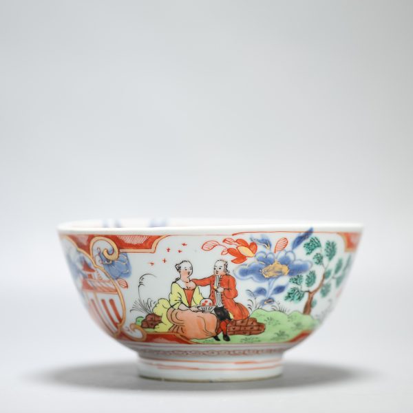 1447 Antique Ca 1720-1740 Blue and White Chinese Bowl Redecorated in Holland. Amsterdam Bont - Image 14