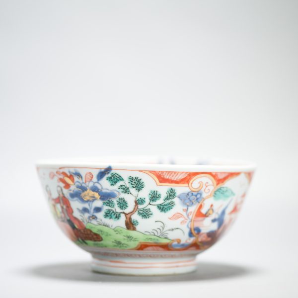 1447 Antique Ca 1720-1740 Blue and White Chinese Bowl Redecorated in Holland. Amsterdam Bont - Image 12