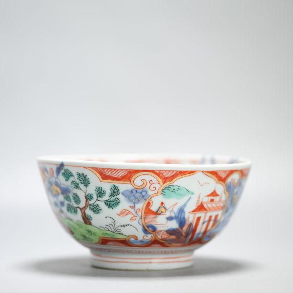 1447 Antique Ca 1720-1740 Blue and White Chinese Bowl Redecorated in Holland. Amsterdam Bont - Image 11