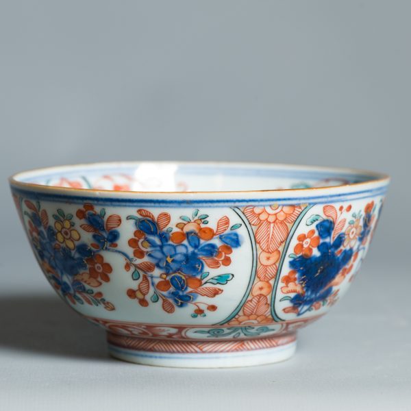 1445 Antique Ca 1700-1730 Blue and White Chinese Bowl Redecorated in Holland. Amsterdam Bont - Image 3