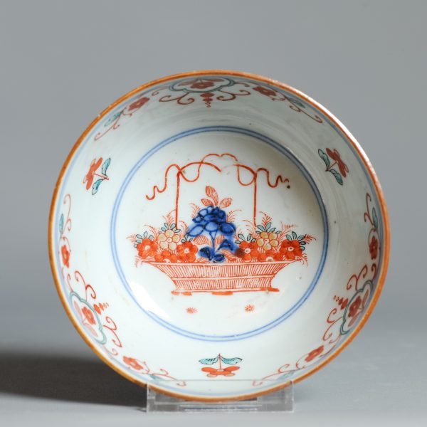 1445 Antique Ca 1700-1730 Blue and White Chinese Bowl Redecorated in Holland. Amsterdam Bont - Image 15